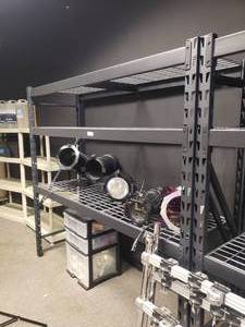 lot 929 image: Metal Adjustable Shelf.  Contents Not Included.  77 x 72 x 24
