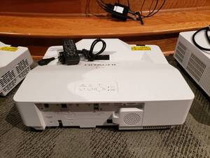 lot 754 image: Hitachi LP-AW4001 3LCD Ultra Short Throw LCD Projector w Remote