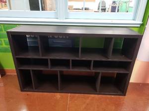 lot 1078 image: Ikea 12 Shelf Cabinet.  58 x 34 x 16
