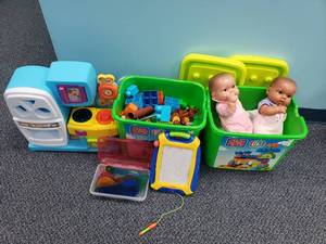lot 1103 image: Lot of Misc Toddler Play Toys.  Includes Everything Pictured.