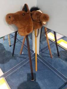 lot 1139 image: Lot of 2 Stick Horses