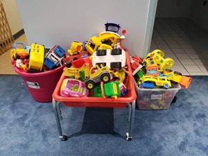 lot 1170 image: 4 Large Bins of Toys.  Includes Everything Pictured
