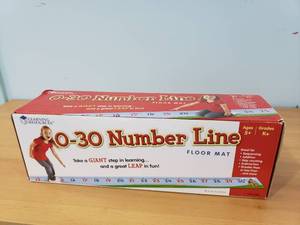 lot 1174 image: Learning Resources 0-30 Number Line Floor Mat
