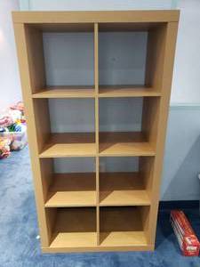 lot 1175 image: Ikea Kallax 8 Shelf Shelving Unit.  Measures 59 x 31 x 15