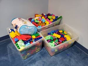 lot 1177 image: 3 Large Totes FULL of Mega Bloks