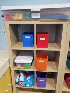 lot 1202 image: Contents of Shelf.  Large Quantity of Bean Bags