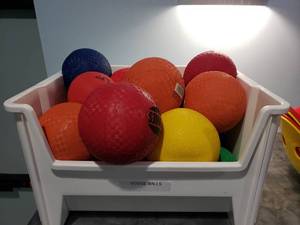 lot 1218 image: Tote Full of Dodgeballs
