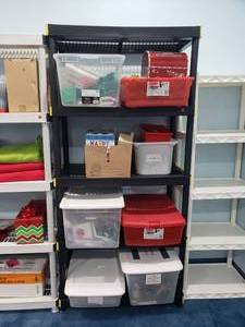lot 1271 image: Contents of Shelf.  Large Lot of Christmas Dcor & Crafts.  SHELF NOT INCLUDED.