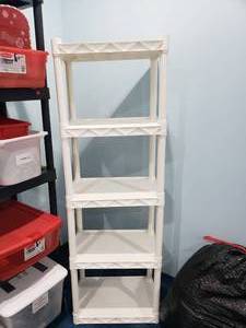lot 1272 image: Small Plastic Garage Shelf