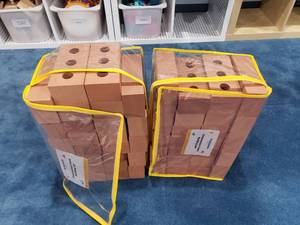 lot 1288 image: 2 Large Bags of Foam Construction Bricks.