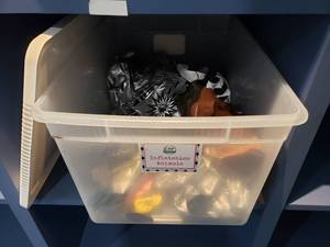 lot 1294 image: Tote of Inflatable Animals.