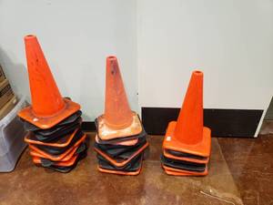 lot 1350 image: Lot of Street Cones.  Approx 32 Cones.