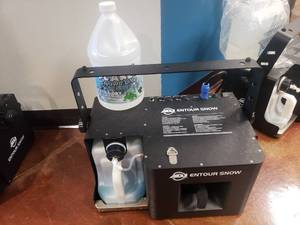 lot 1368 image: ADJ Entour Snow Snow Machine w Extra Liquid