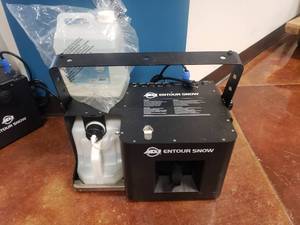 lot 1369 image: ADJ Entour Snow Snow Machine w Extra Liquid