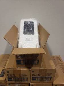 lot 1370 image: Lot of 3 White Pacific Blue Soap Bathroom Soap Dispensers