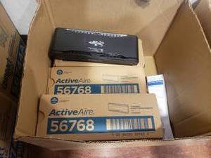 lot 1377 image: Lot of 6 ActiveAire Black In-Stall Freshener Dispensers
