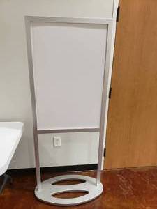 lot 1454 image: Displays2Go 66 Double Sided Indoor Sign.  Insert is Removeable.