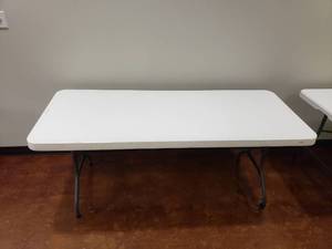 lot 1455 image: Lifetime 6 Folding Leg Banquet Table