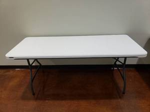 lot 1459 image: Lifetime 6 Folding Leg Banquet Table