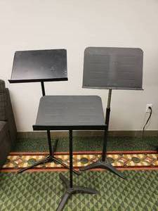 lot 1472 image: Lot of 3 Music Stands