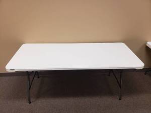 lot 1492 image: Lifetime 6 Folding Leg Banquet Table