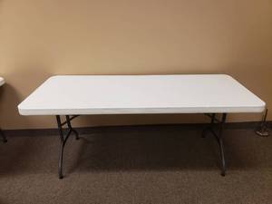 lot 1495 image: Lifetime 6 Folding Leg Banquet Table