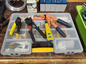 lot 1510 image: Lot of Misc Electrical Tools & Parts.