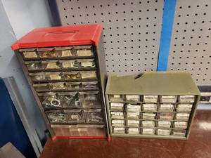 lot 1521 image: Lot of 2 Parts Bins w Contents