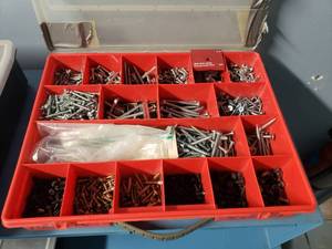 lot 1527 image: Locking Parts Storage Case w Contents