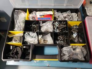 lot 1529 image: Locking Parts Storage Case w Contents