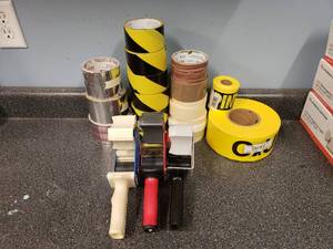 lot 1544 image: Lot of Tape Dispensers & Misc Tape