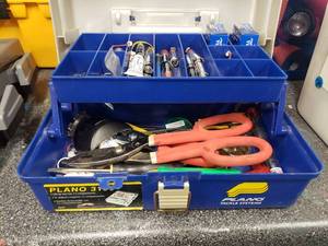 lot 1552 image: Tool Box Full of Misc Tools & Parts