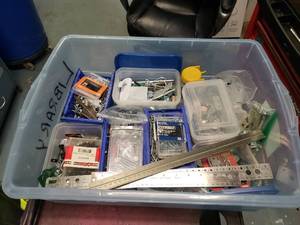 lot 1556 image: Large Tote Full of Fasteners