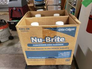 lot 1568 image: Case of 4 Nu-Brite Condenser Coil Cleaner.  1 Gallon Each