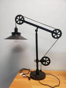 lot 1624 image: Industrial Themed Desk Lamp