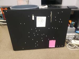 lot 1705 image: Black Quartet 4 x 3 Office Peg Board