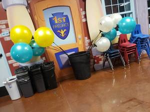 lot 1710 image: 2 Sets of Multi Color Reuseable Vinyl Balloons