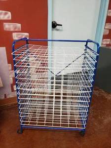 lot 1645 image: 16 Tray PosterCrafts Rolling Drying rack