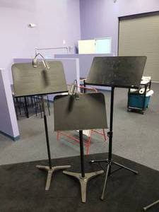 lot 1729 image: Lot of 3 Music Stands
