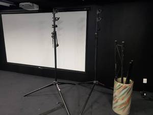 lot 1733 image: Lot of 2 On-Stage Lighting Stands w T Cross Supports