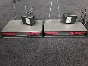 lot 1763 image: Lot of 2 Sennheiser EW 100 G2 True Diversity Receivers