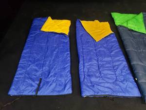 lot 1769 image: Lot of 2 Matching Lightweight Kids Sleeping Bags