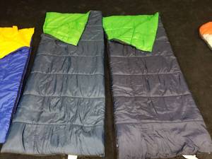 lot 1770 image: Lot of 2 Matching Lightweight Adult Sleeping Bags