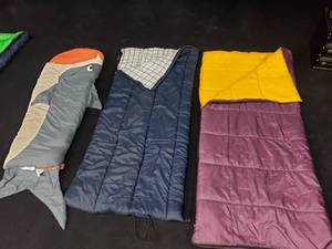 lot 1771 image: Lot of 3 Misc Kids & Adult Sleeping Bags