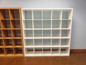 lot 1798 image: Ikea Kallax White 25 Shelf Shelving Unit