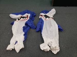 lot 1833 image: Lot of 2 Shark Inflatable Costumes
