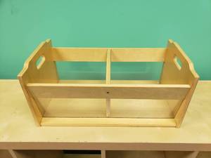 lot 1851 image: Wooden BookStorage Container