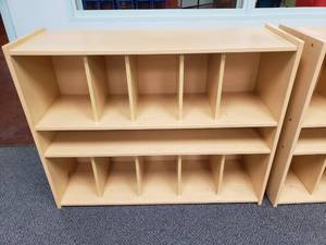lot 1886 image: Tot Mate Classroom Storage Cabinet.  46 x 16 x 38