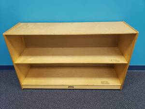 lot 1898 image: JonTi-Craft Wooden Rolling Storage Cabinet