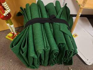 lot 1943 image: Large Lot of Green Felt